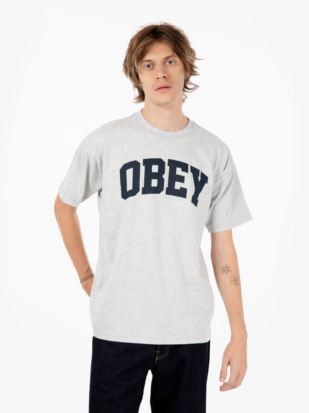 T-shirt Collegiate tee heater grey