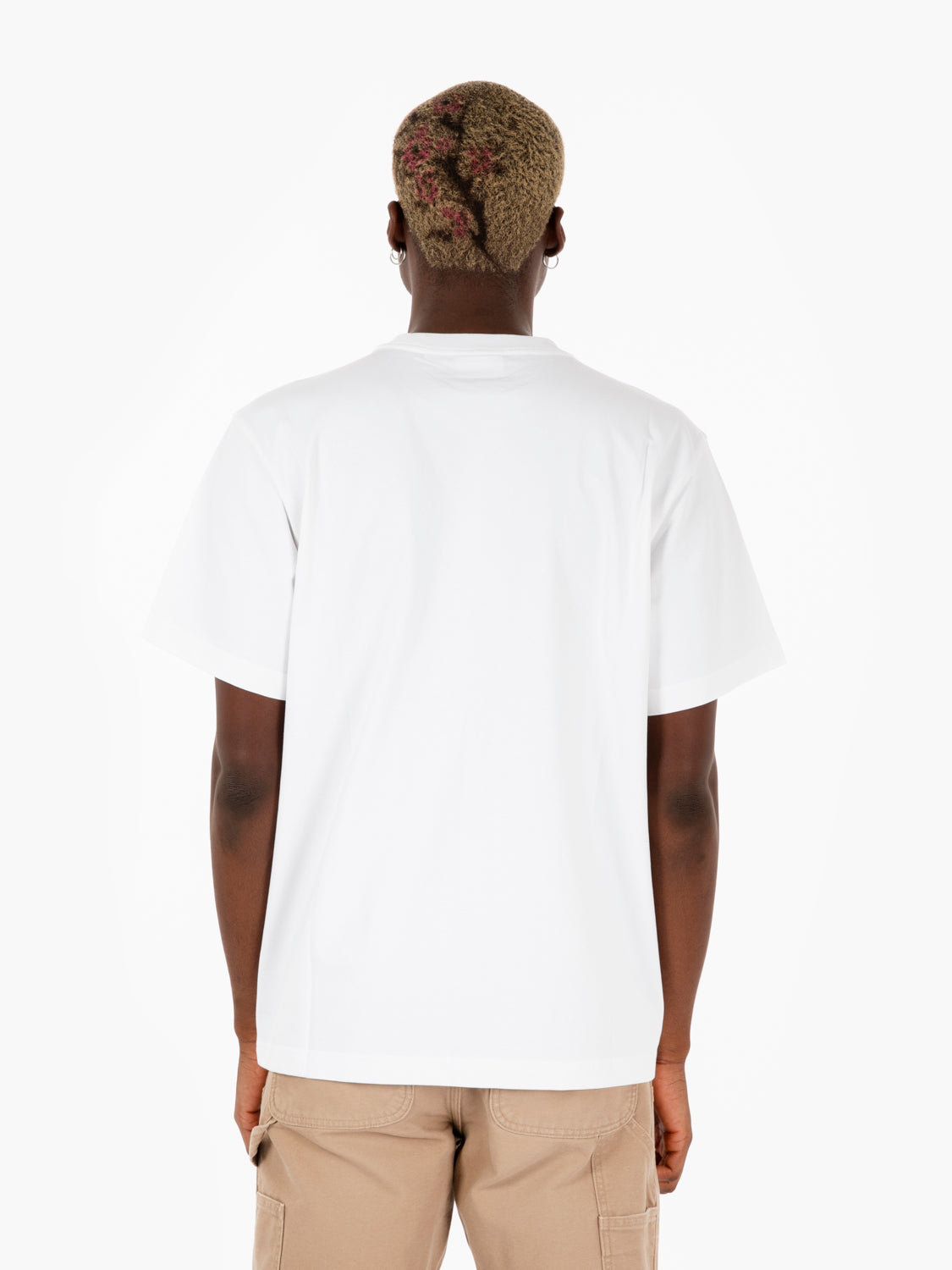 Established Works bold white t-shirt