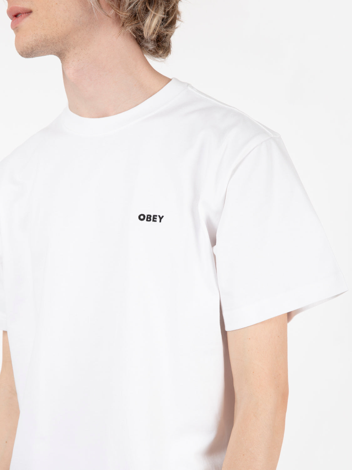 Established Works bold white t-shirt