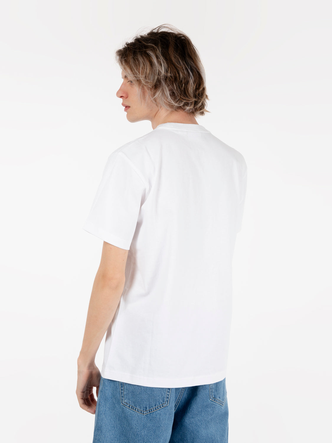 Established works eyes pocket white t-shirt