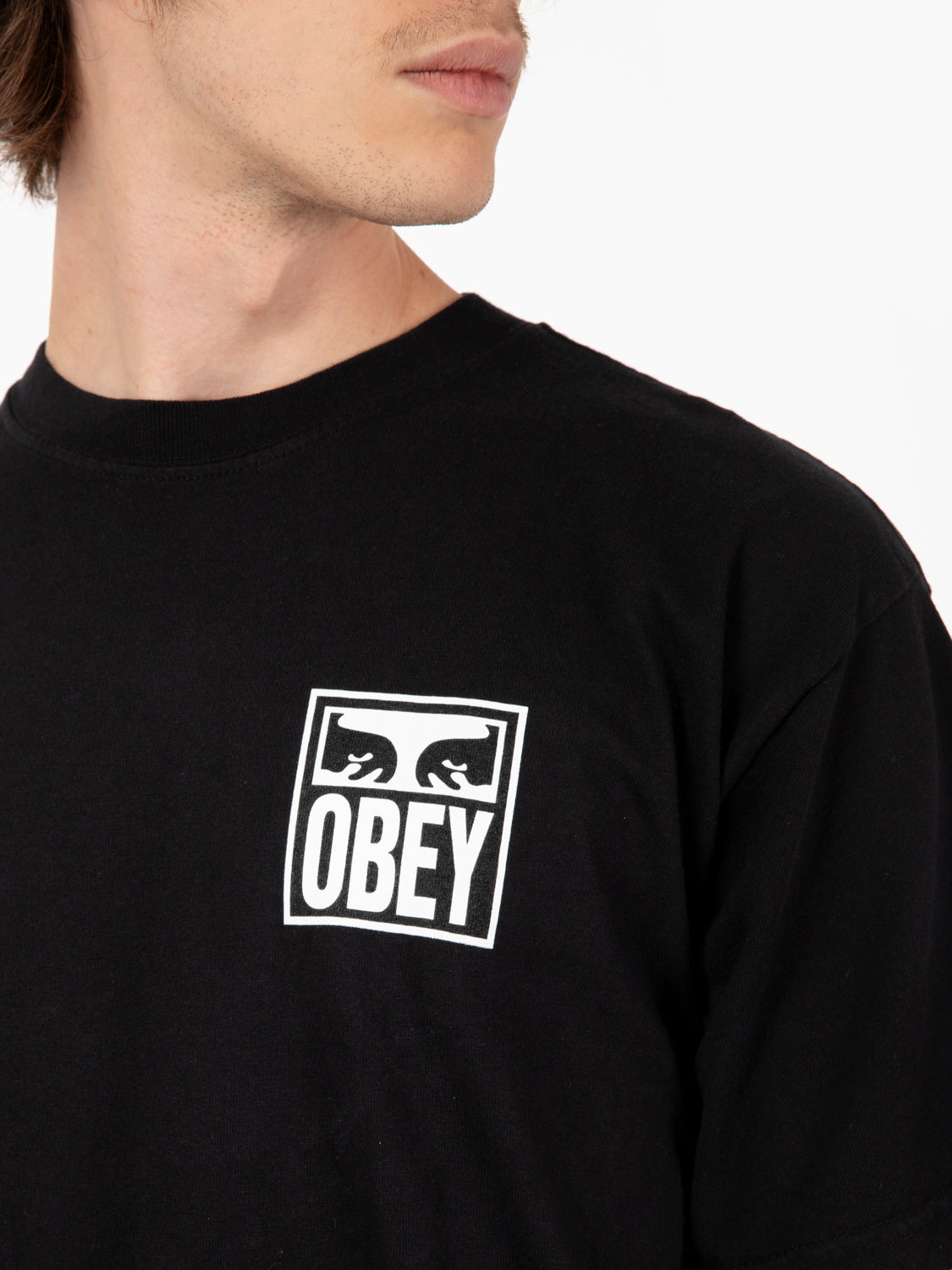 T-shirt eyes icon 2 tee jet black
