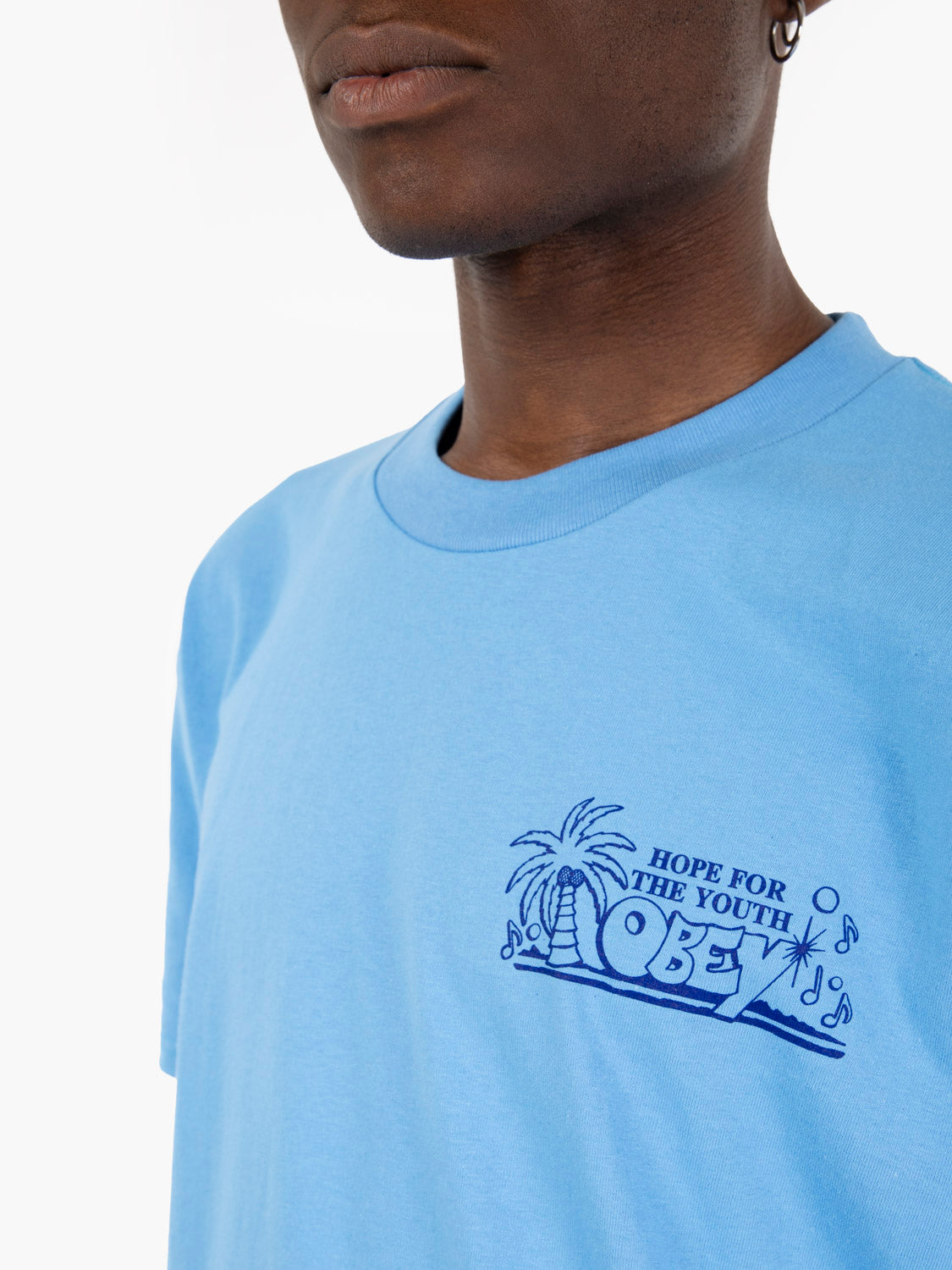 T-shirt Hope For The Youth azure blue