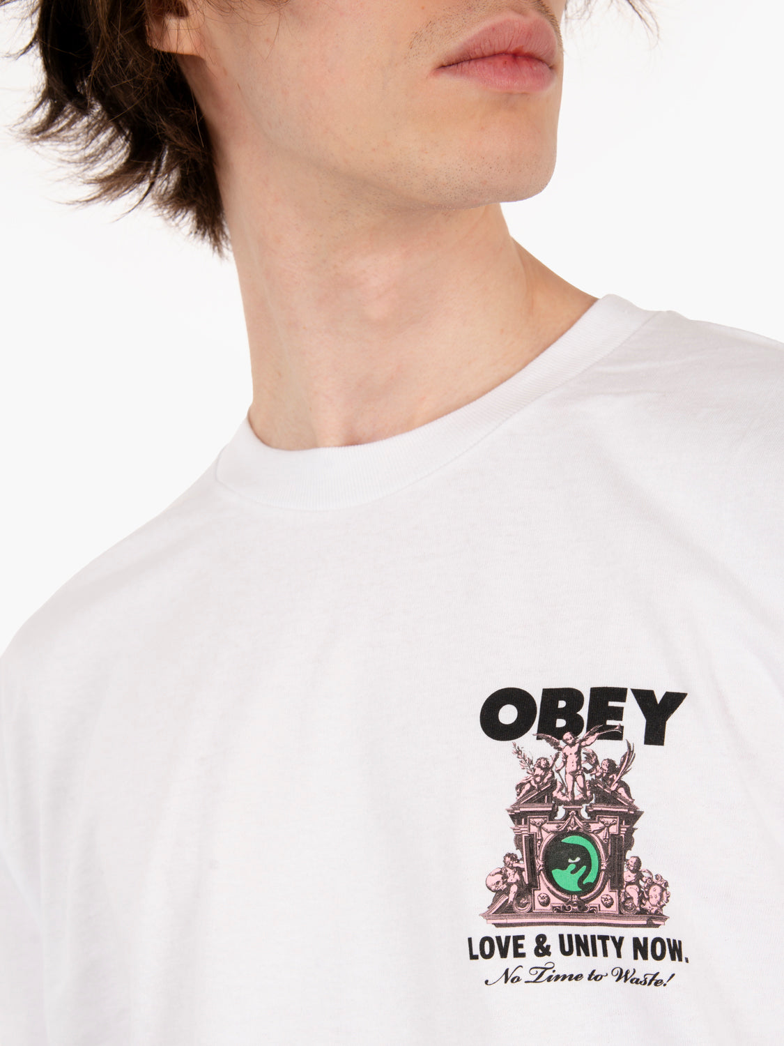 T-shirt "Love & Unity Now" white