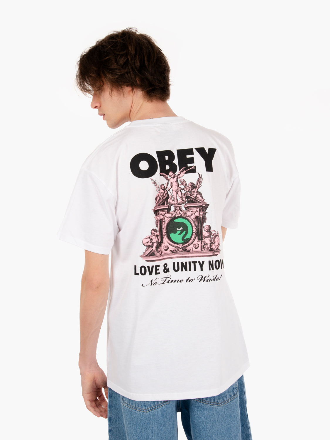 T-shirt "Love & Unity Now" white