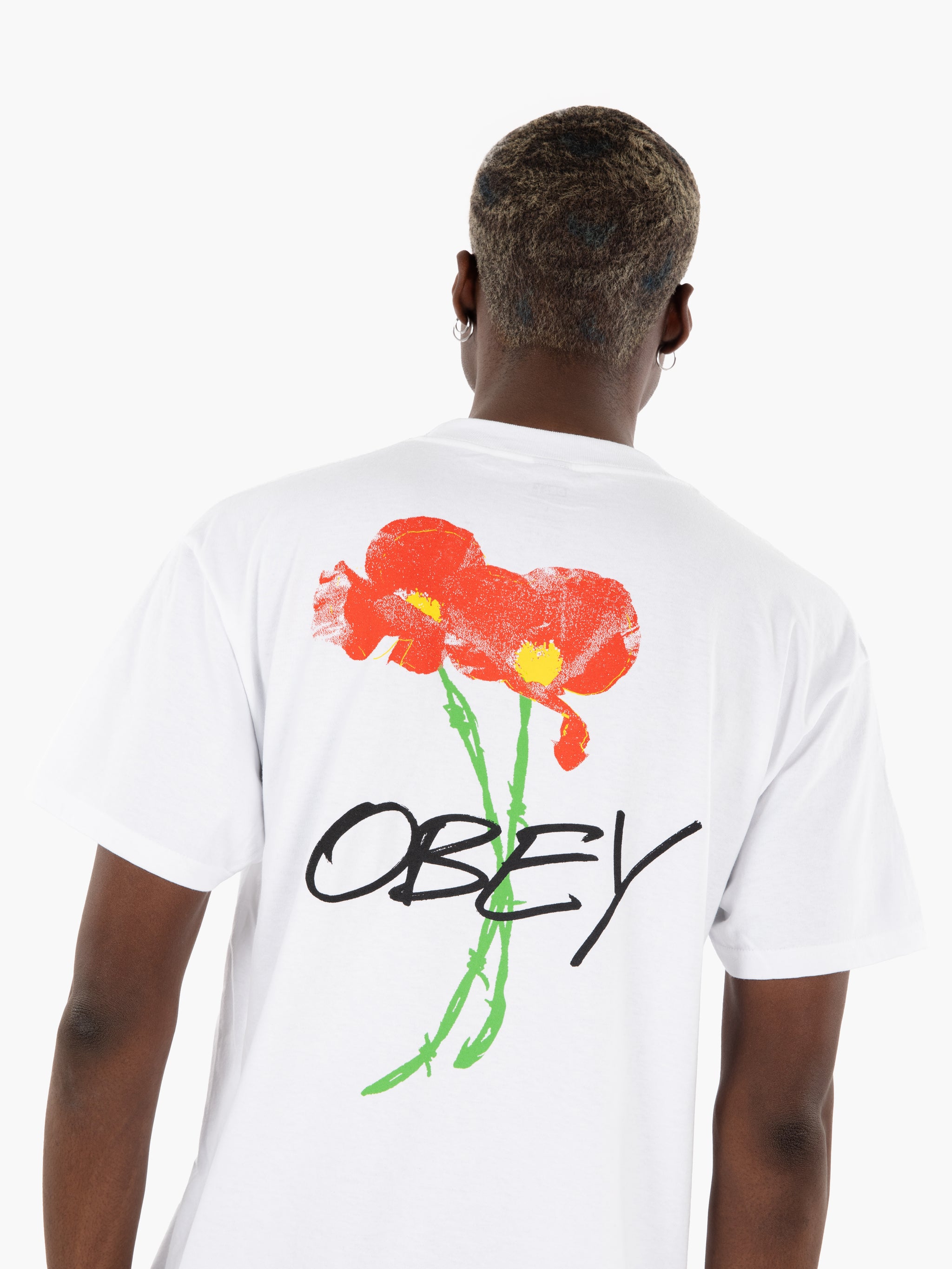 T-shirt Poppies white
