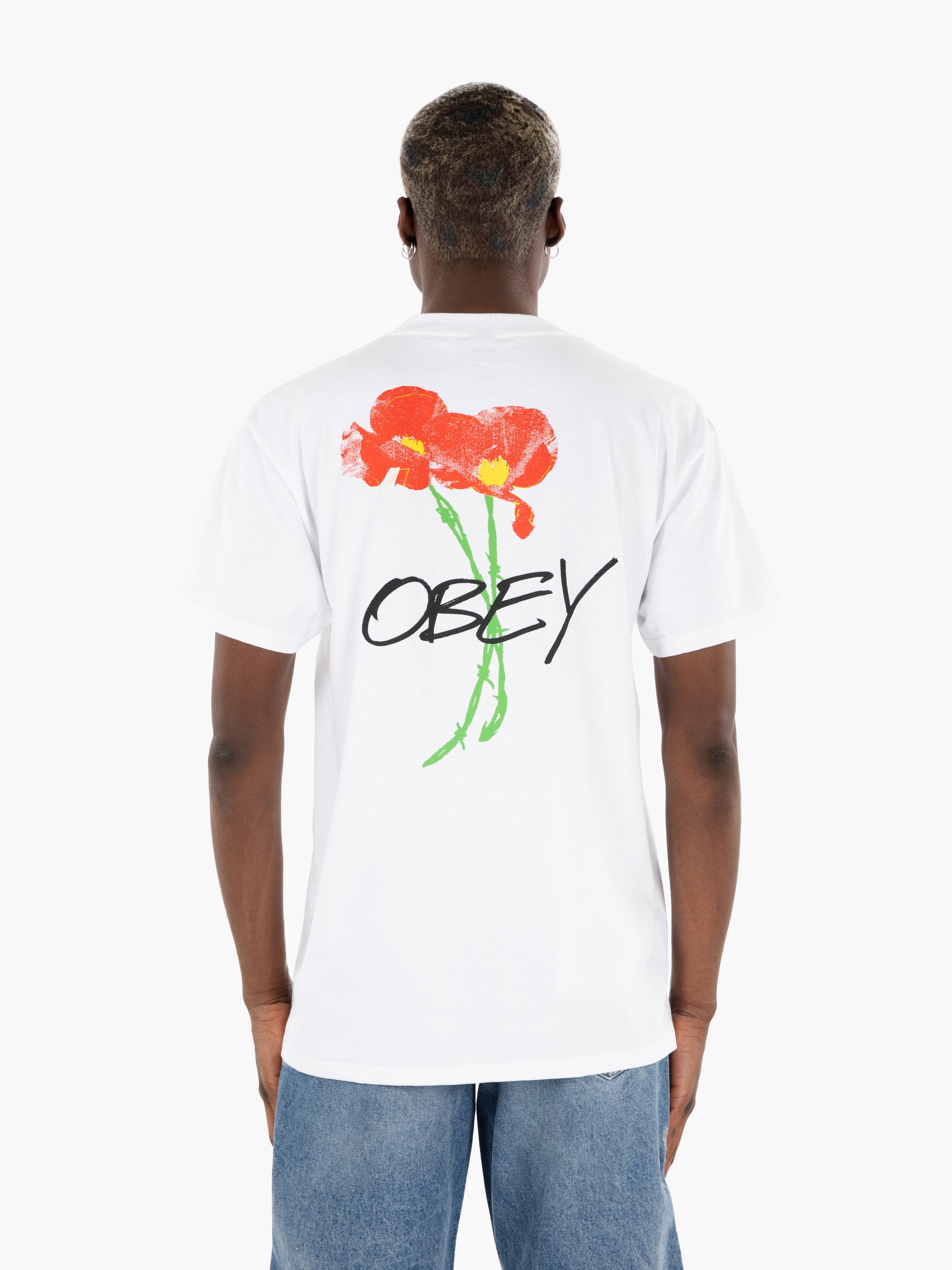 T-shirt Poppies white