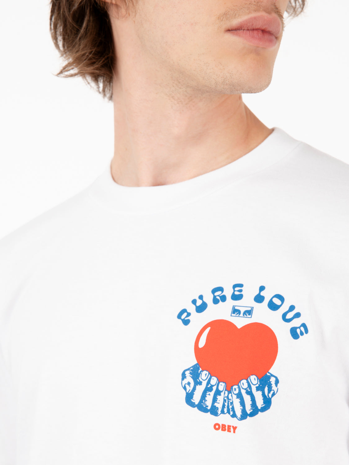T-shirt "Pure Love" white