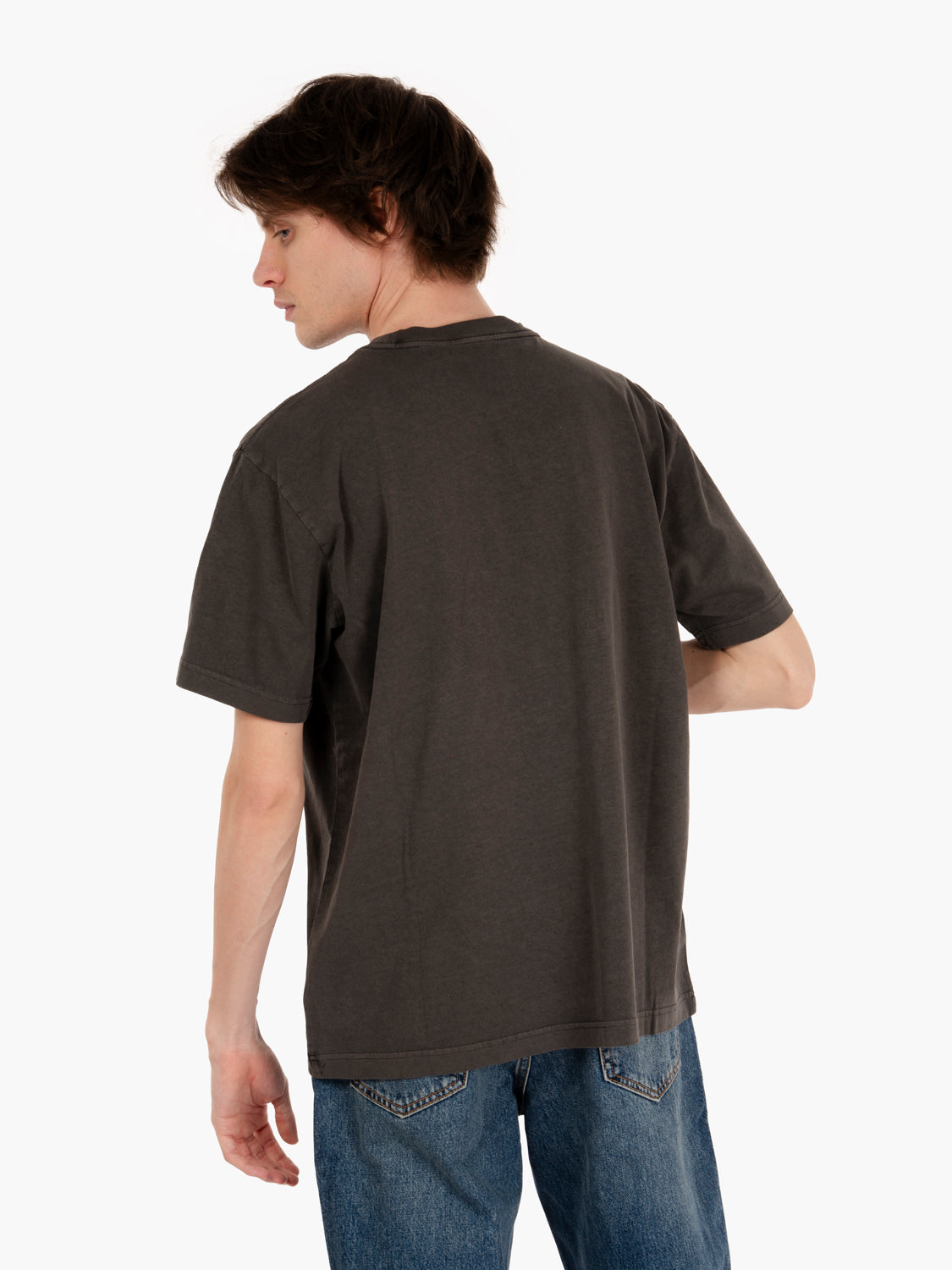 T-shirt S/S lowercase pigment tee black