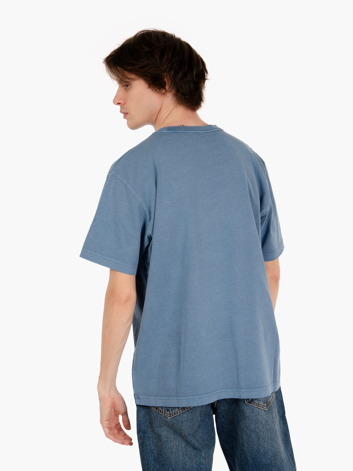 T-shirt S/S lowercase pigment tee blue
