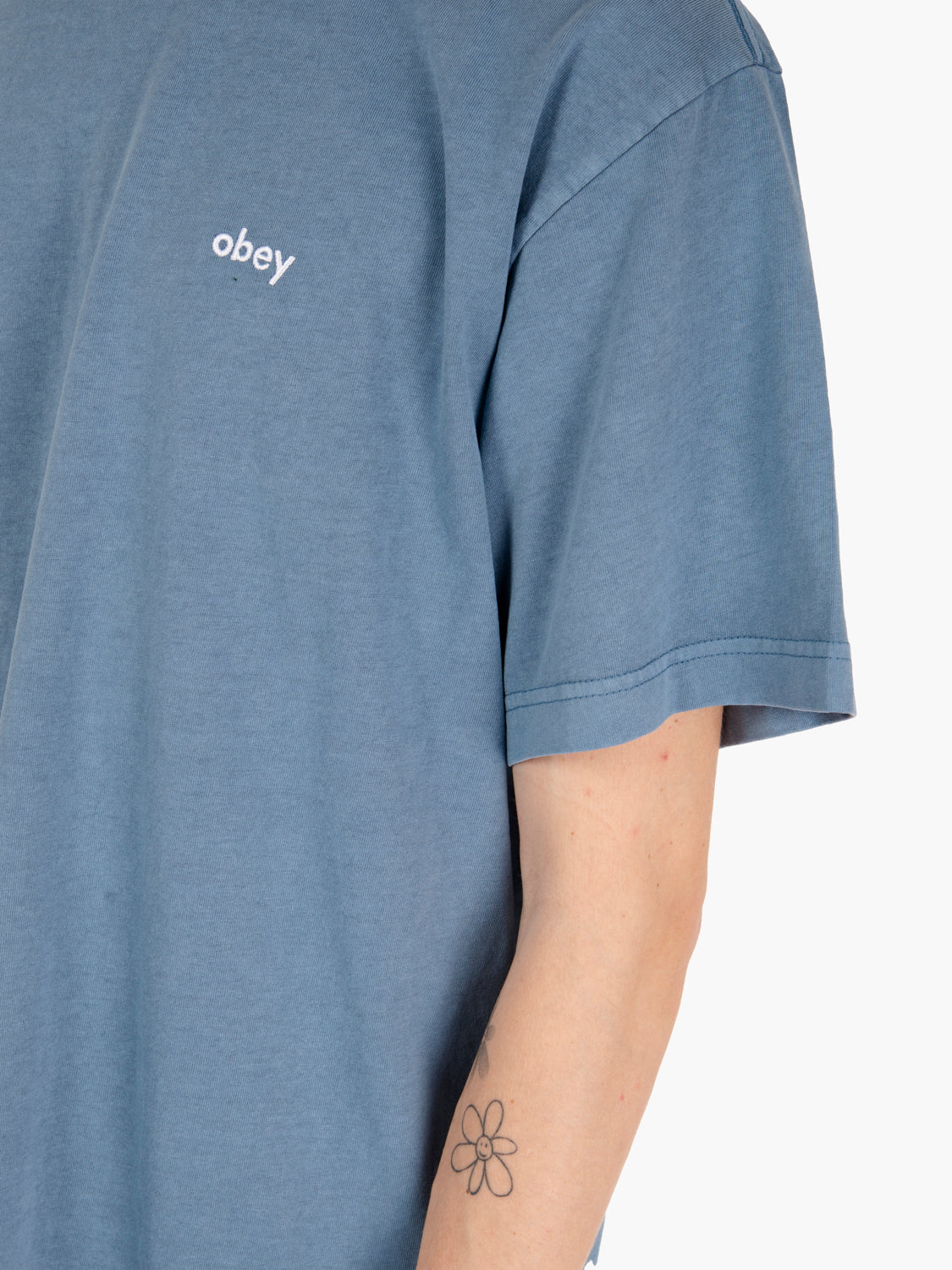 T-shirt S/S lowercase pigment tee blue