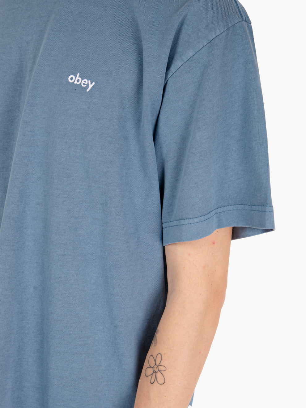 T-shirt S/S lowercase pigment tee blue