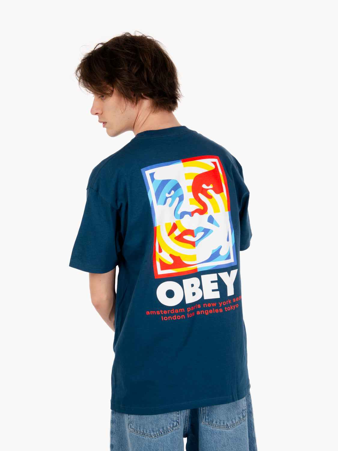 "Target icon" harbor blue t-shirt