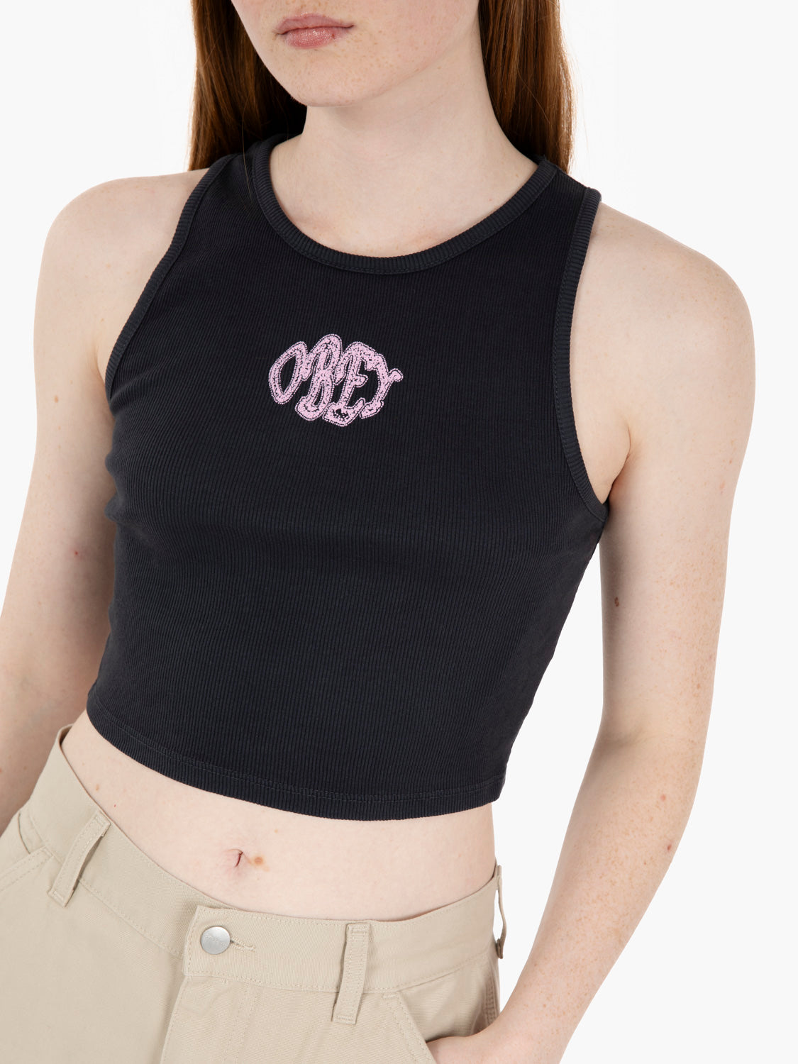 Sprinkled black tank top