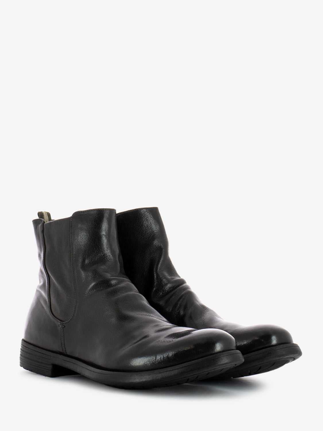 Officine Creative - Soft Leather Zip Ankle Boots Grey