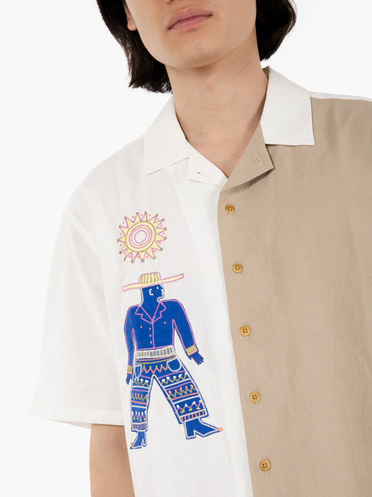 OLOW - Camicia Aloha Fishermans cove ecrù