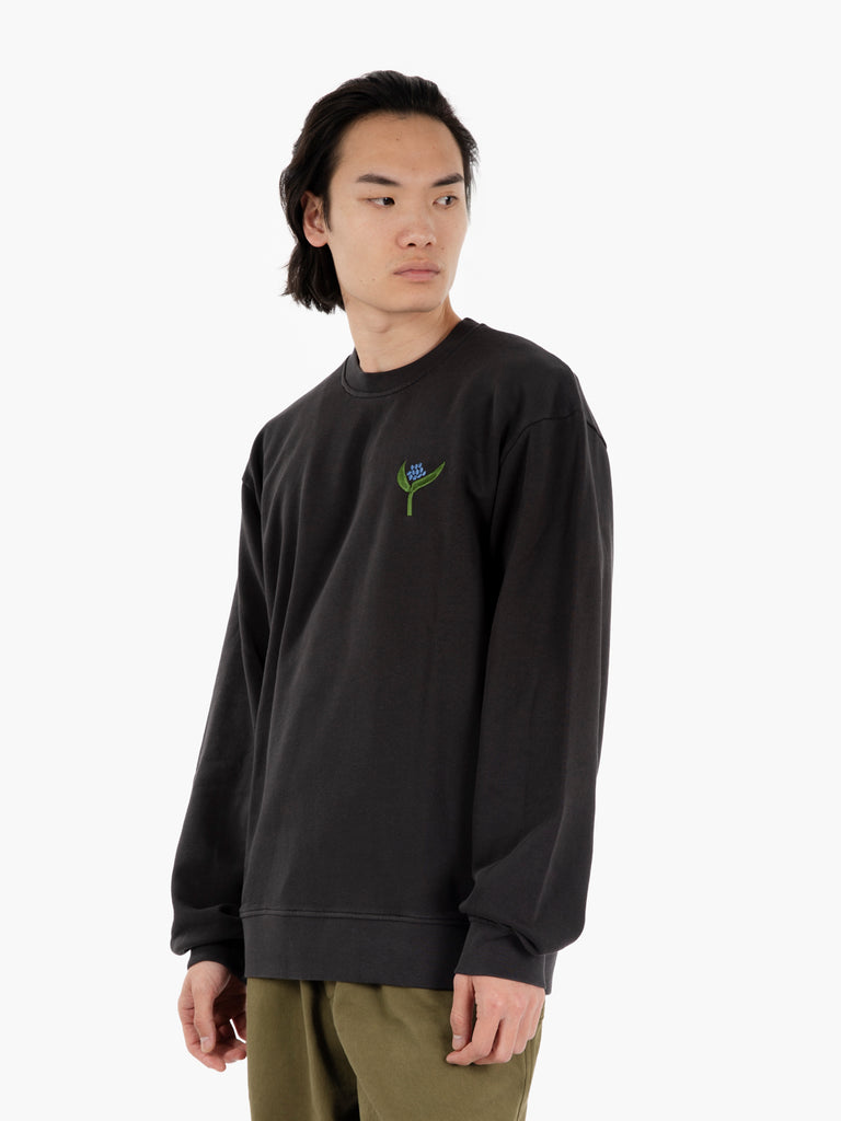 OLOW - Felpa Flora noir carbone