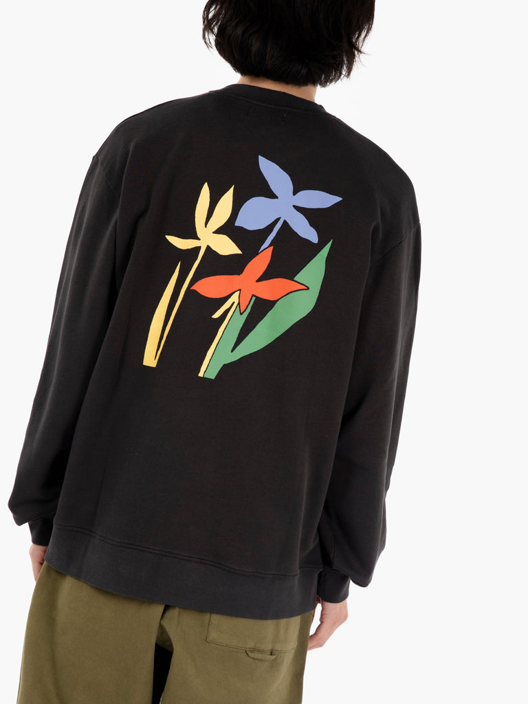 OLOW - Felpa Flora noir carbone