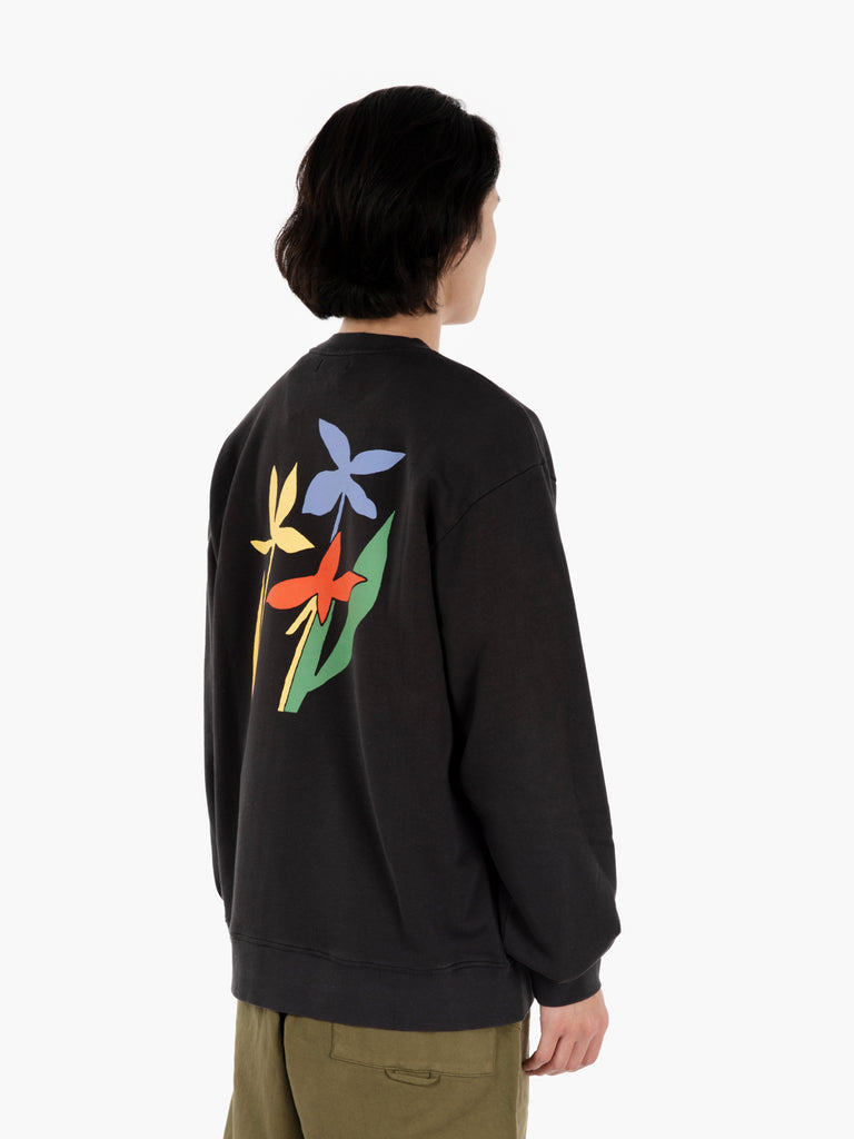 OLOW - Felpa Flora noir carbone