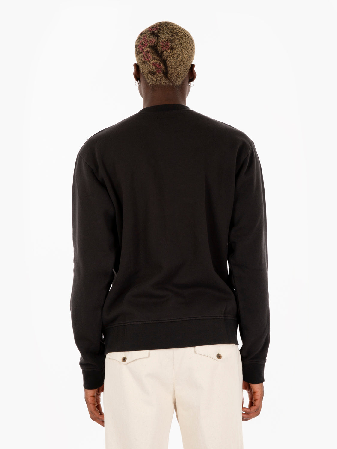 Green head carbon black sweatshirt