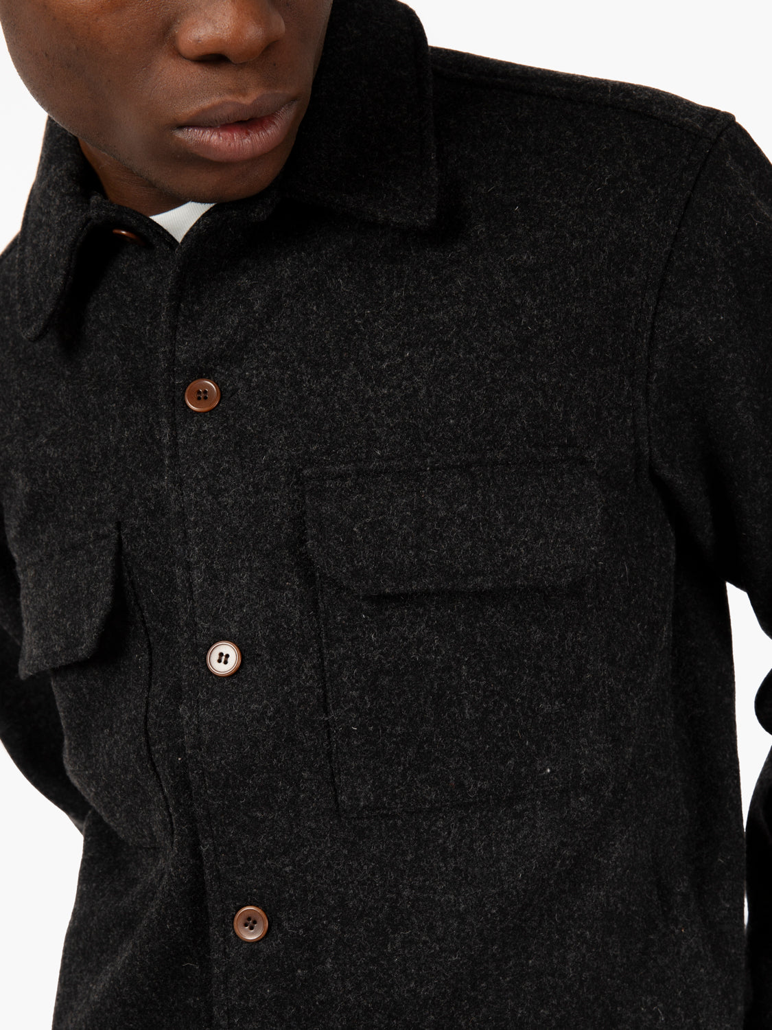 Percy black wool jacket