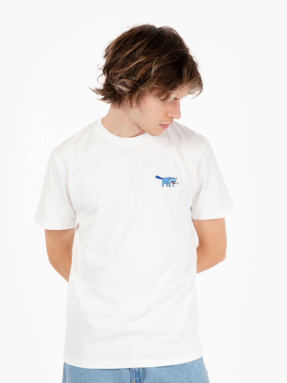 T-shirt Racoon off white