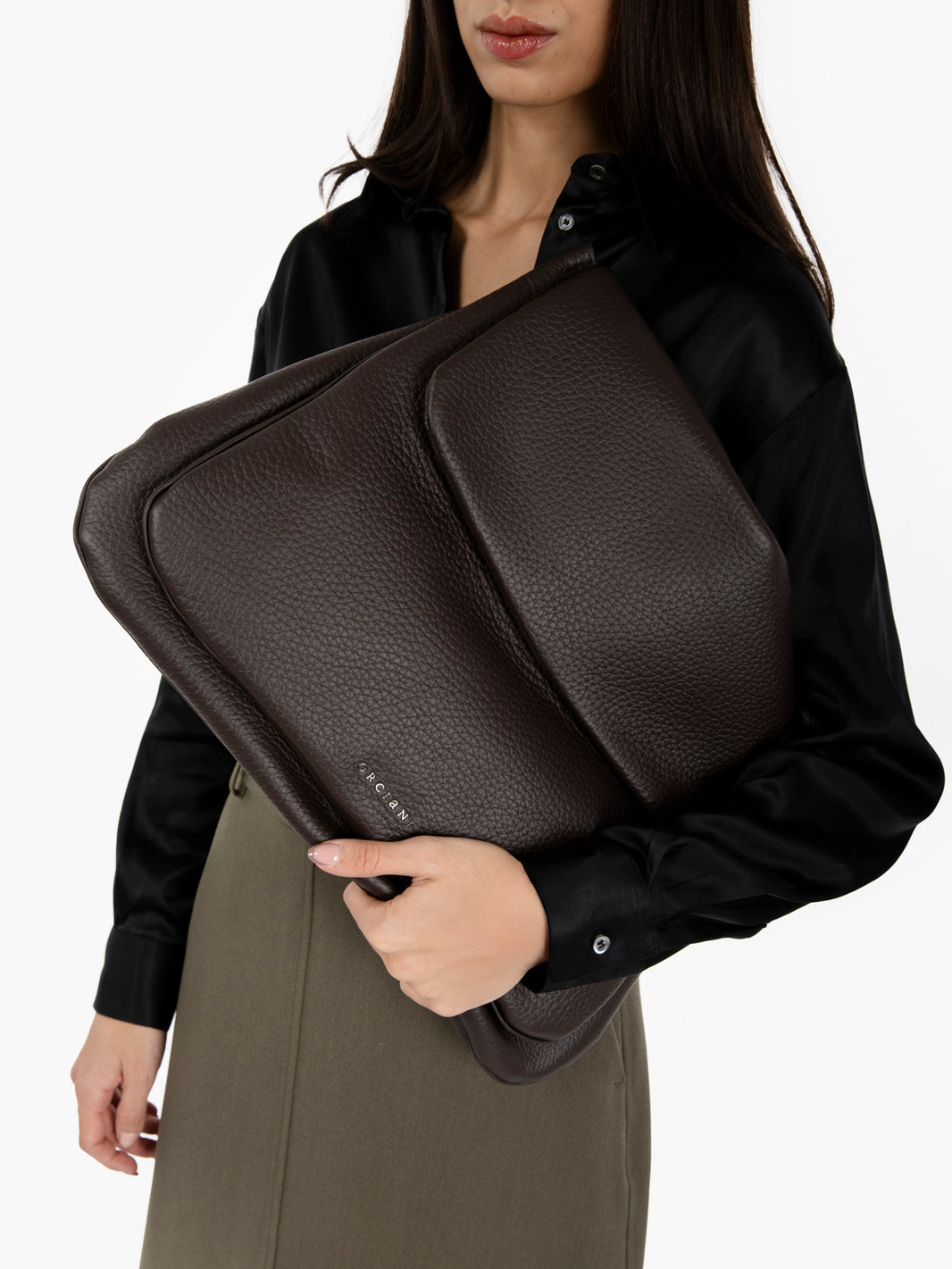 Borsa Diana soft testa di moro