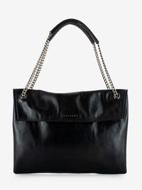 GOTHAM BLACK LEATHER BAG B02212_GOT_NER