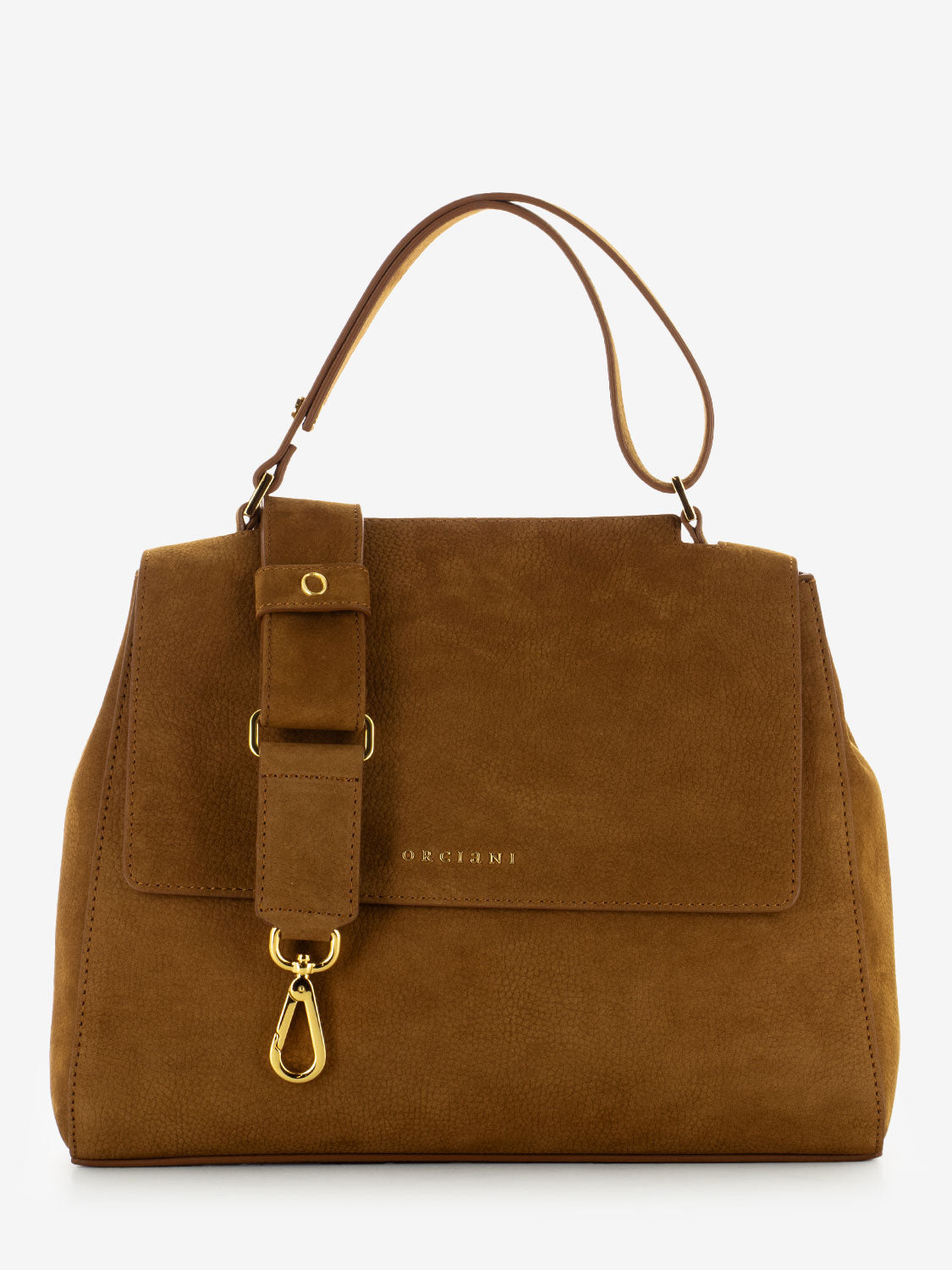 Sveva M saddle nubuck bag
