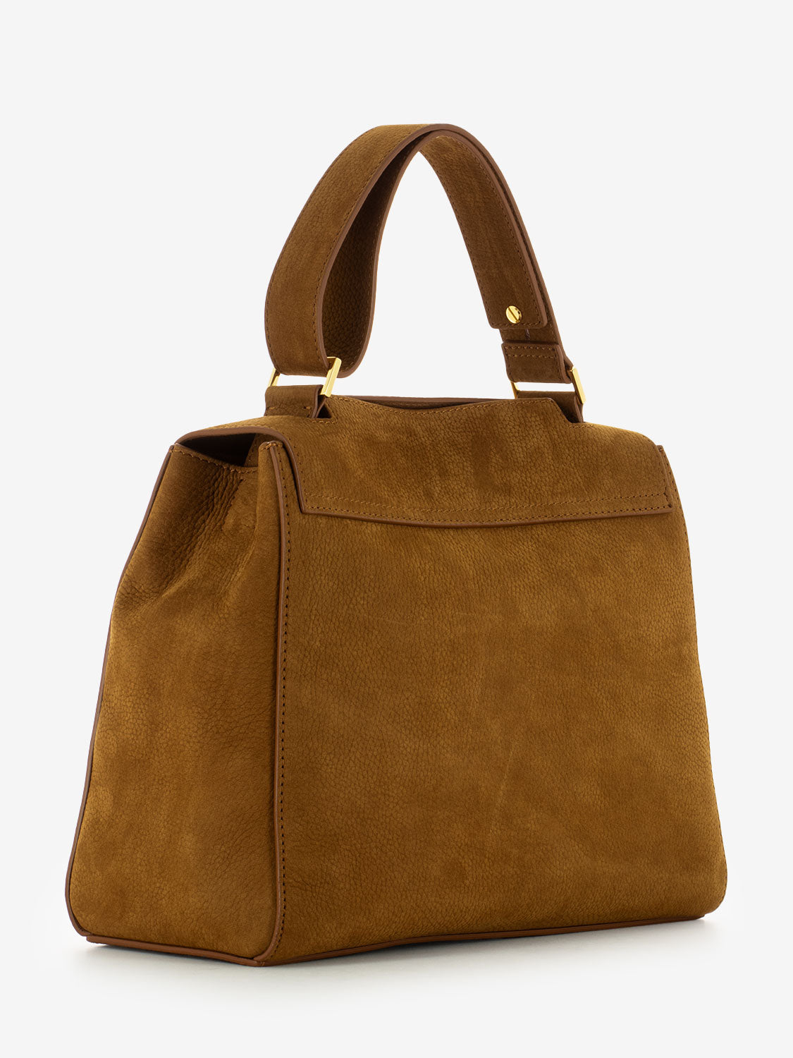 Sveva M saddle nubuck bag