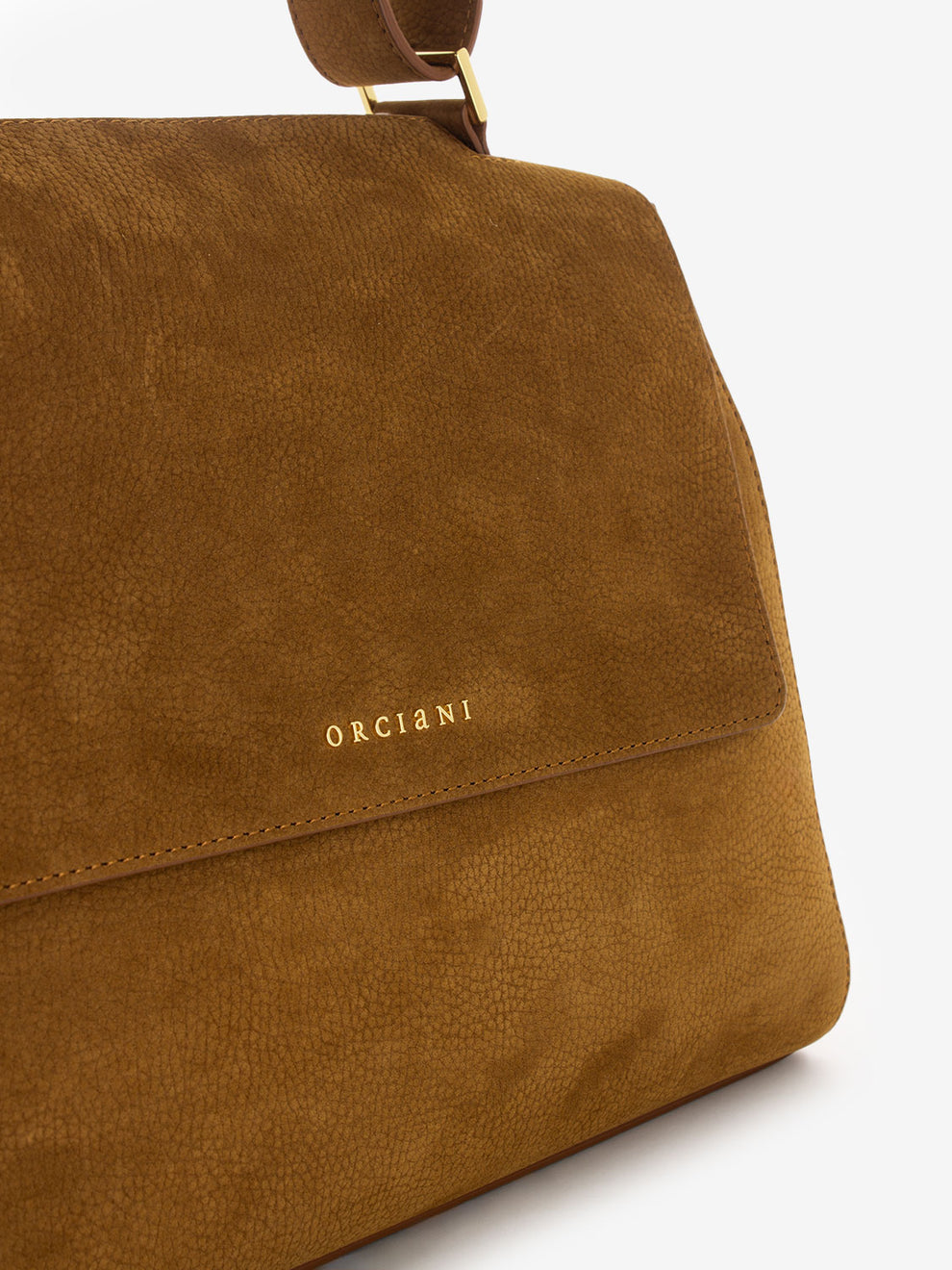 Sveva M saddle nubuck bag