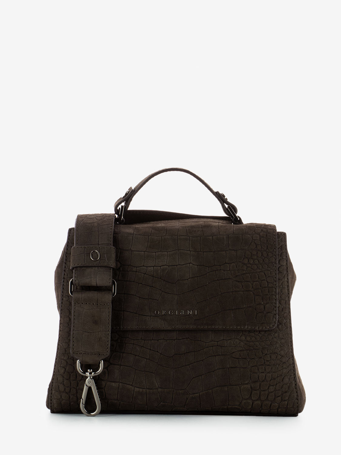 Sveva S Cocco bag in dark brown