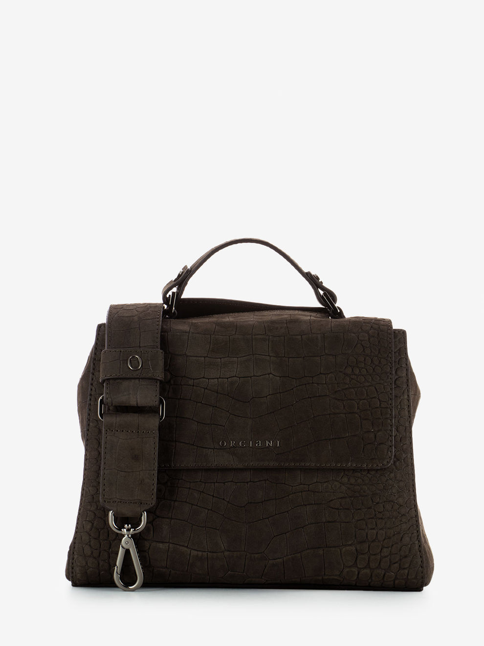 Sveva S Cocco bag in dark brown