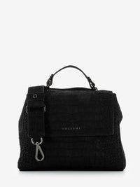 Borsa Sveva small cocco nabuk nero