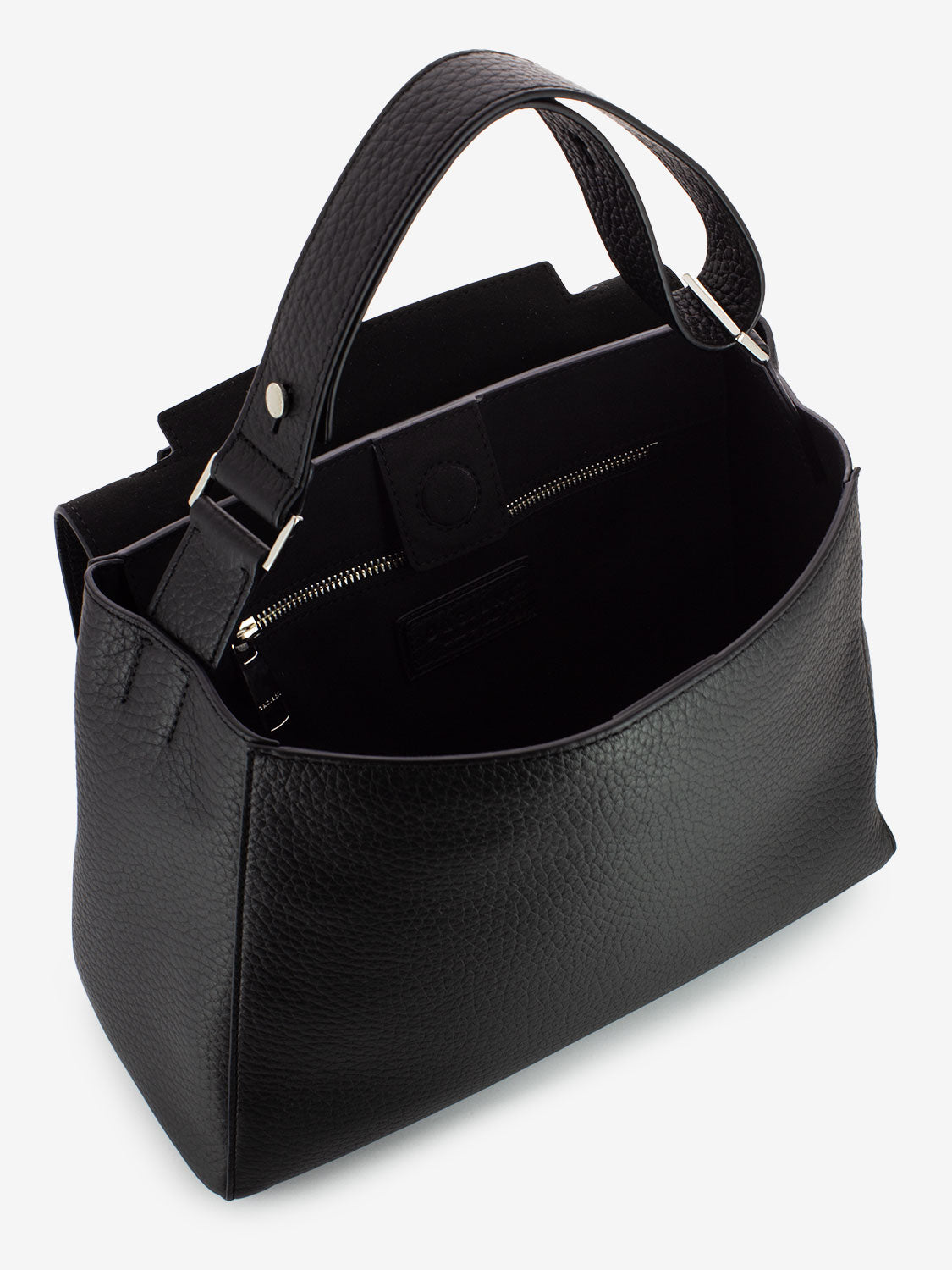 Sveva Soft Medium Black Bag