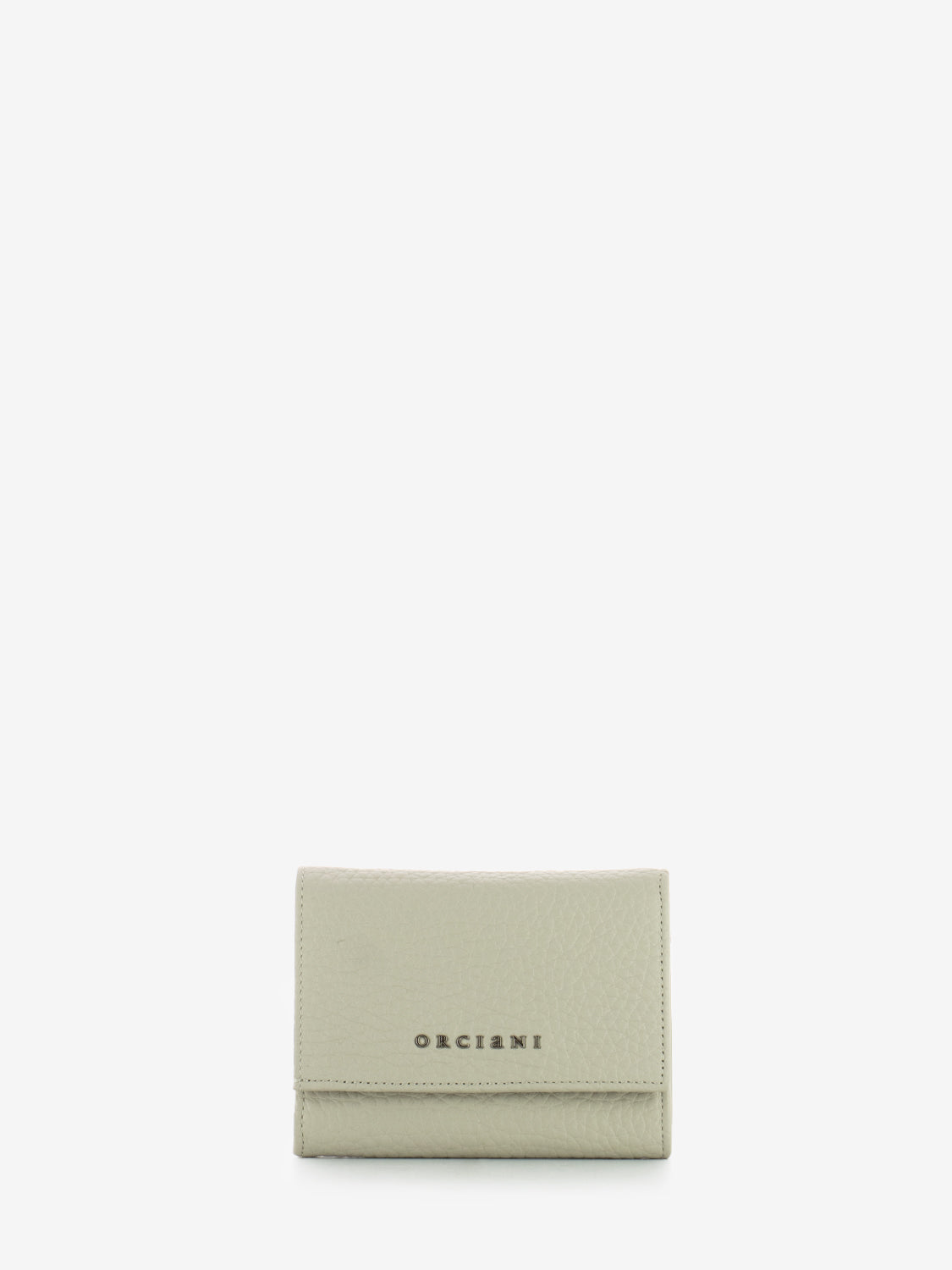 Clay hammered leather wallet