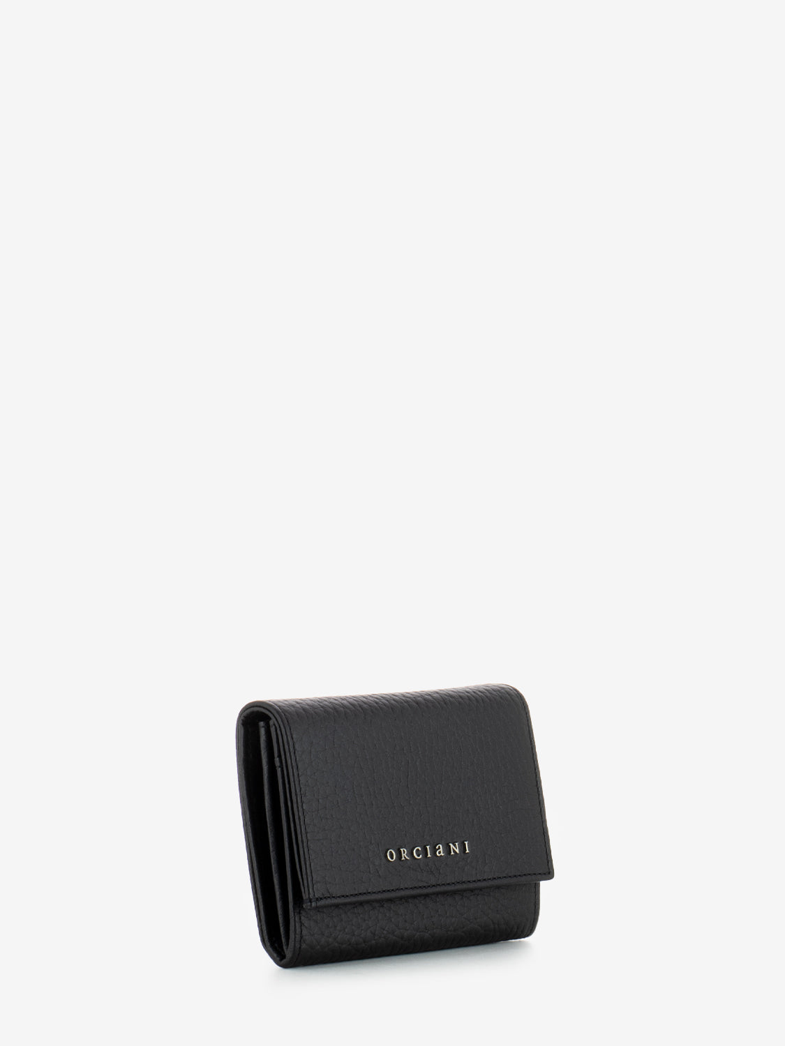 Black Hammered Leather Wallet