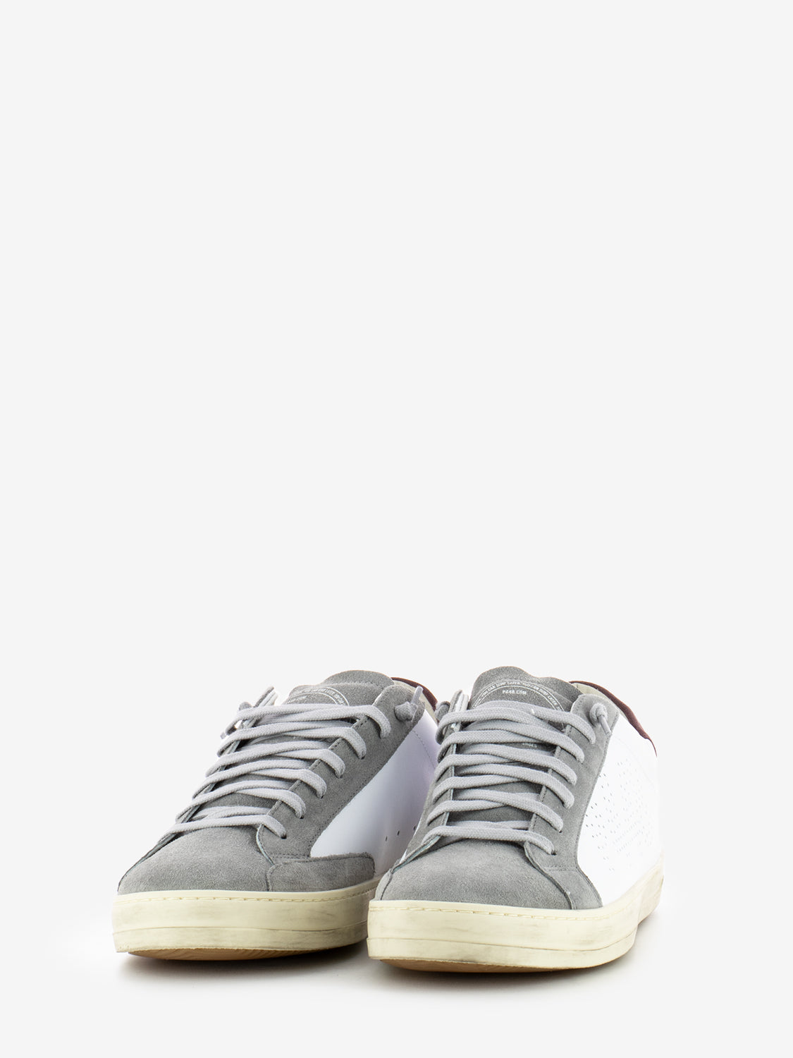Sneaker John-m white / burgundy