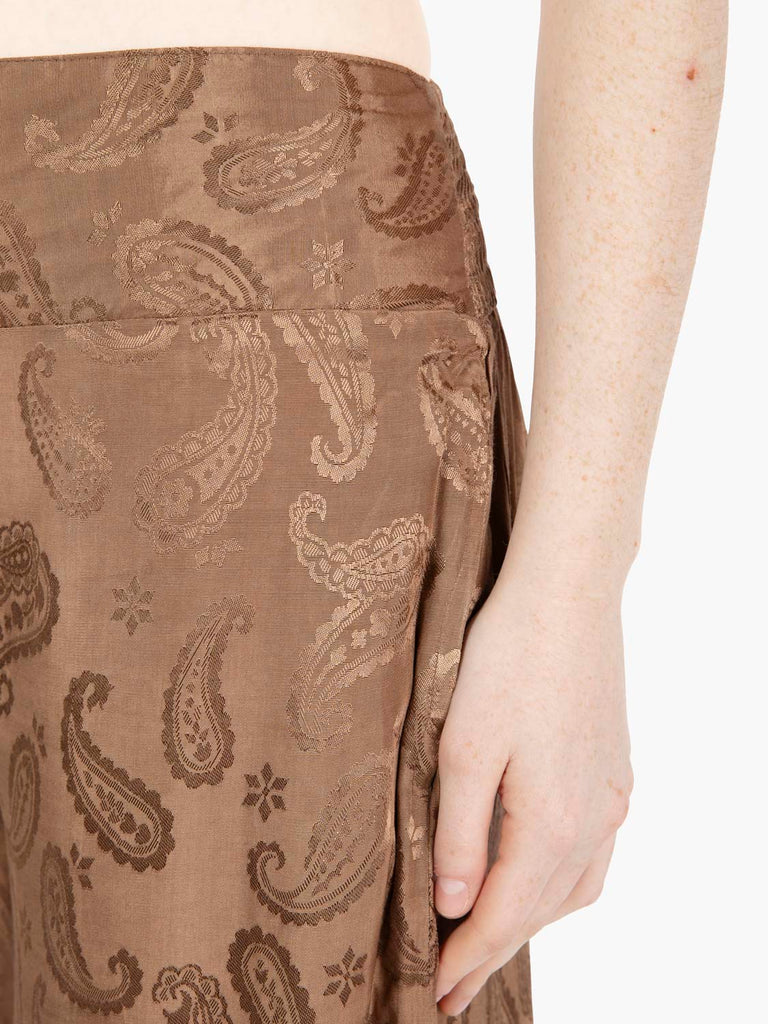 PAHIESA - Pantalone in viscosa cacao