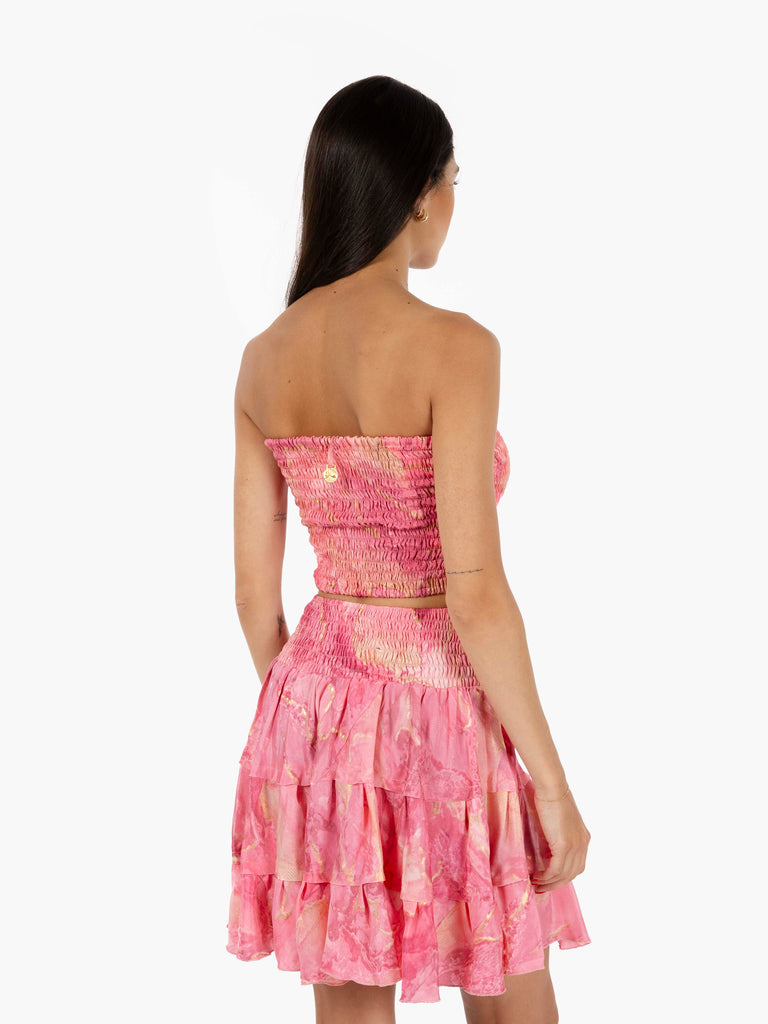PAHIESA - Top a fascia elastica rosa