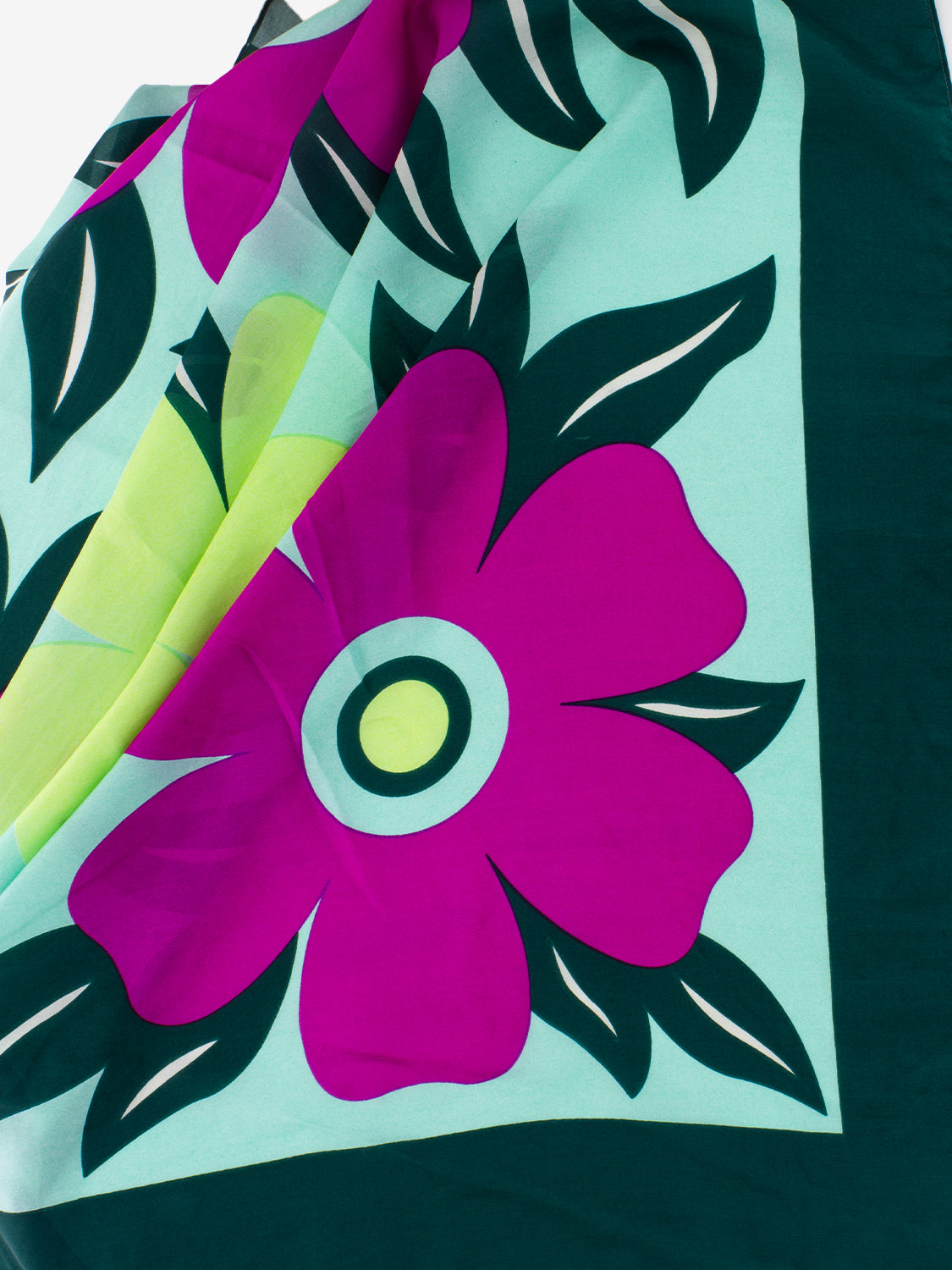 Foulard seta Angelica viola / anice