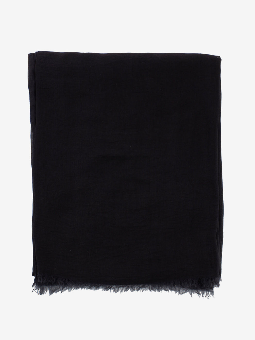 Pashmina Ananas tinta unita nero