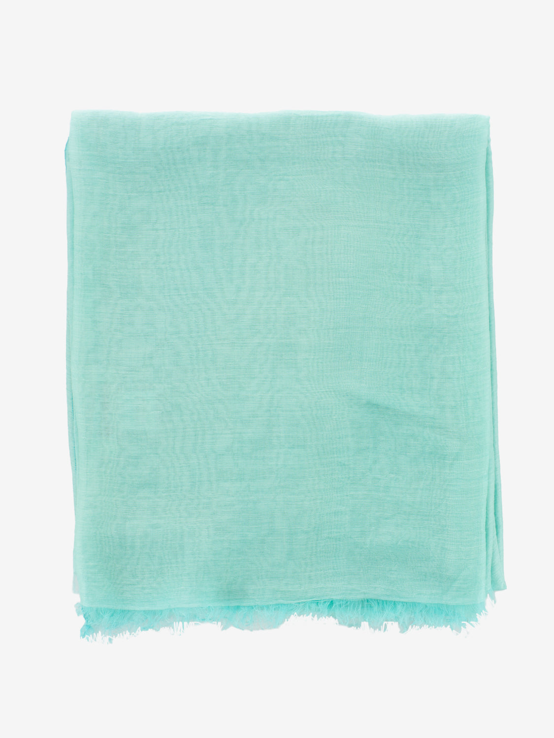 Pashmina Ananas tinta unita verde acqua