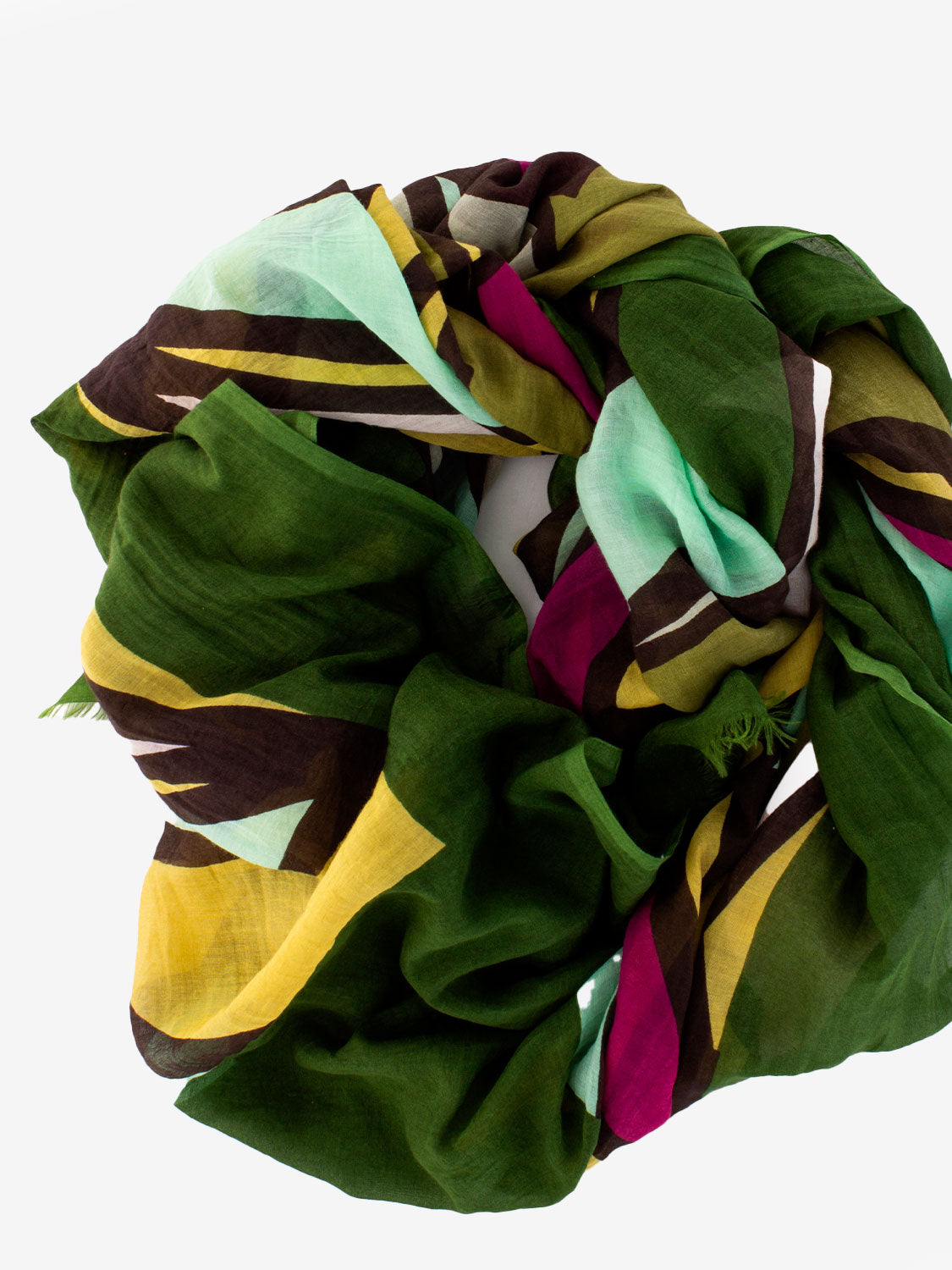 Pashmina Canfora fantasia verde
