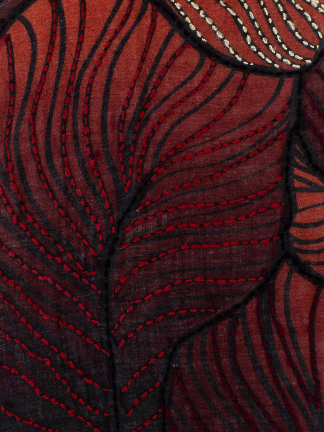 Pashmina Capri red / multicolor