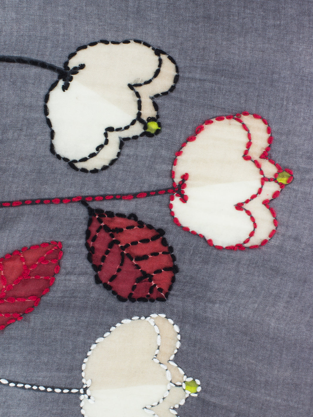 Pashmina Capucine grey / red