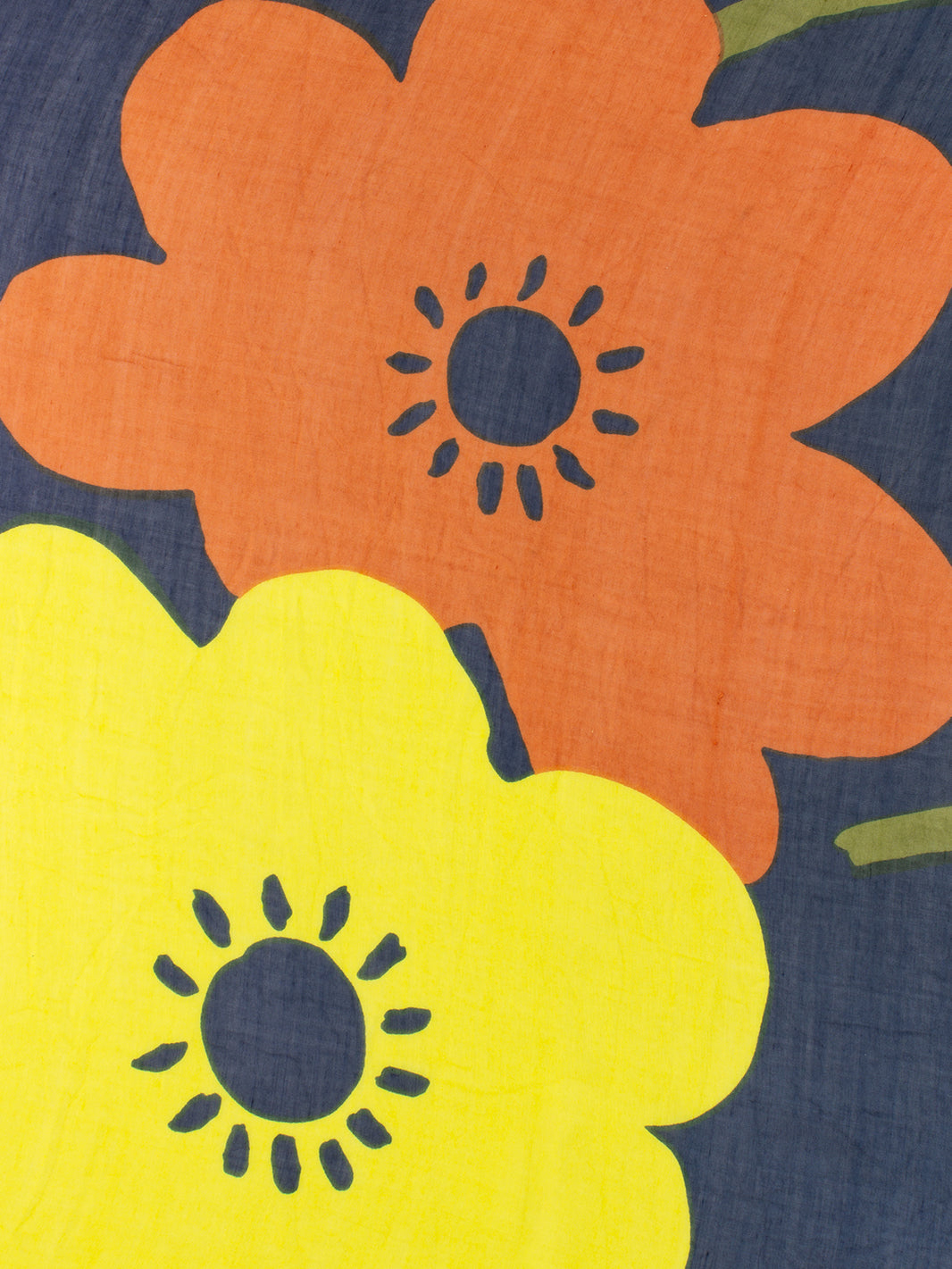 Carolina Pashmina blue/yellow pattern