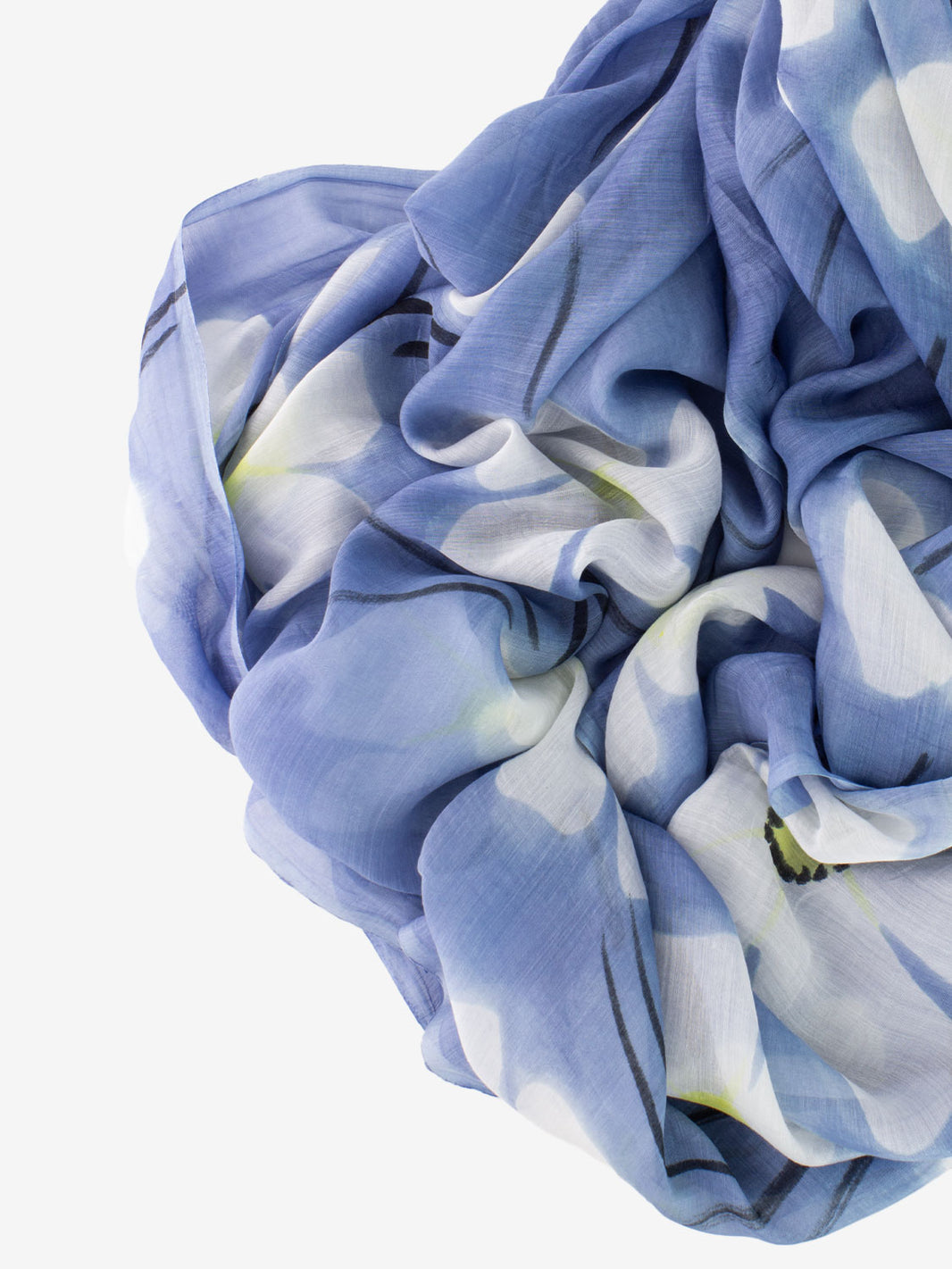 Pashmina Carpino floral fantasy blue