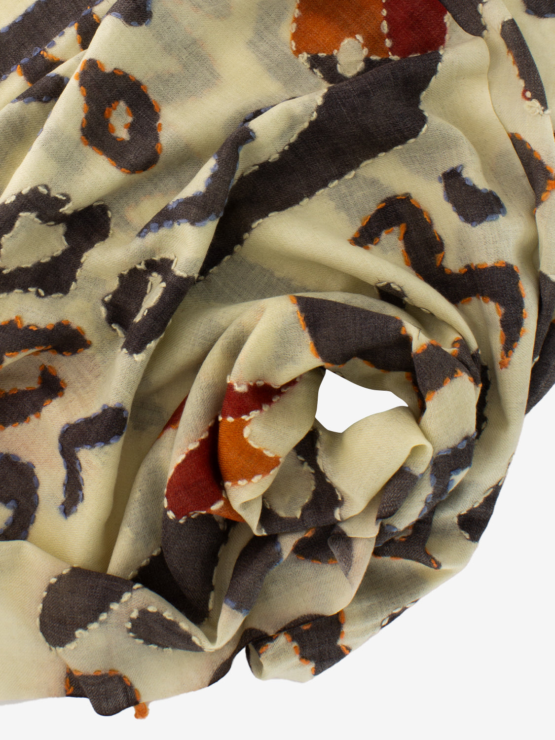 Pashmina Crew beige / arancio