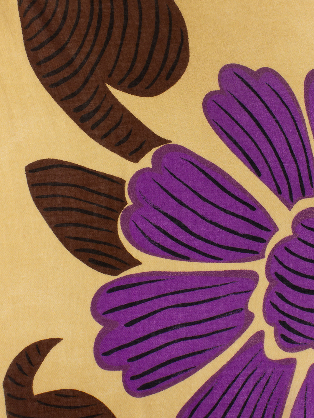 Pashmina Darfo con stampa beige / viola