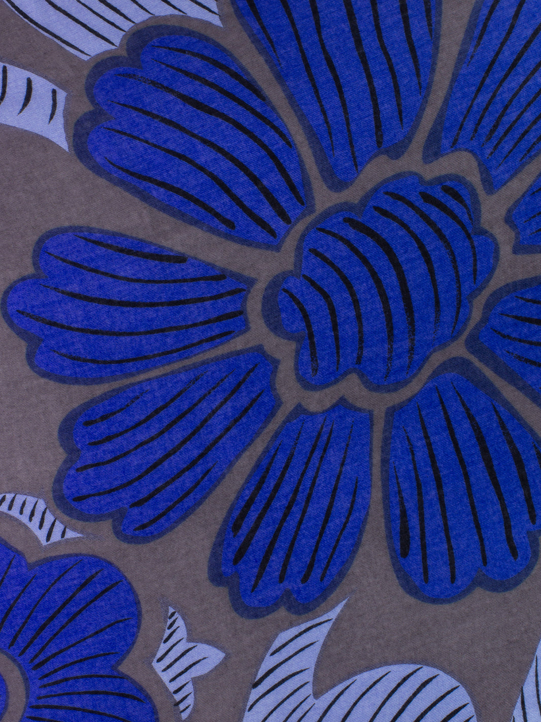 Pashmina Darfo con stampa grigio / blu